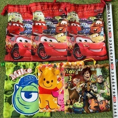 ミニ巾着、コップ入れ、ナフキン入れの画像