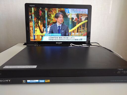ソニーBDZ-AT700  HDD500GBを1TBに換装BDZ-AT900と同等の容量　ＢＤドライブ難有り