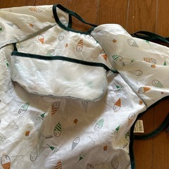 離乳食お食事エプロン紐、ポケット有無タイプの画像