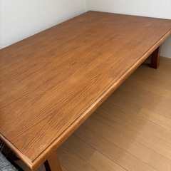 ｢お話中｣木目テーブル の画像