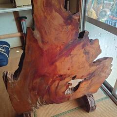 木製  木彫り衝立  鶴 松の画像