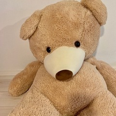 コストコ　くま　ぬいぐるみ　ベージュ 巨大　テディベア　サイズL 特大の画像