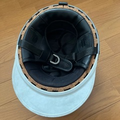 コルク半 半キャップ ヘルメット 黒の画像