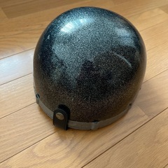 コルク半 半キャップ ヘルメット 黒の画像