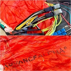 ADVANCE ALPHA6 24サイズ/ADVANCEコンフォートバッグ/ADVANCEチューブバッグ付き　パラグライダー 本体 キャノピー グライダーの画像