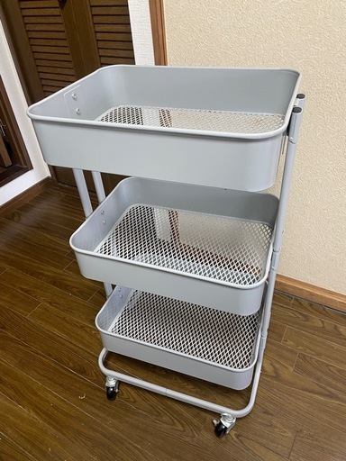 スチールキッチン収納ワゴン