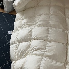 [昭和西川 100年羽毛］羽毛布団 日本製ハンガリー産ホワイトグース90％/オーバル の画像