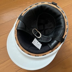 コルク半 半キャップ ヘルメット 白の画像