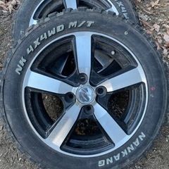 ナンカンFT9☆165/65R14 マッドタイヤ　ホイール付