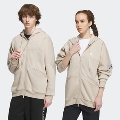 adidas ダブルジップ　パーカー　Lサイズの画像