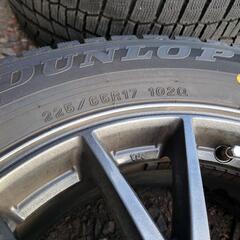 バリ山　スタッドレスタイヤ　225/65R17　ダンロップ　アルミホイール　ハリアー　CX-5　CX-8の画像