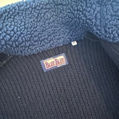 ハリウッドランチマーケット圧縮ニットジャケット　blueblueセーターの画像
