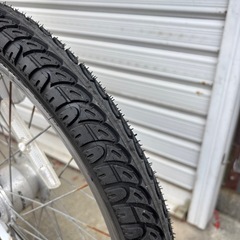 【商談中‼︎】　☆前後タイヤ新品☆   20型 3人乗り子供乗せ自転車　防犯登録料込価格︎‼︎の画像