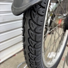【商談中‼︎】　☆前後タイヤ新品☆   20型 3人乗り子供乗せ自転車　防犯登録料込価格︎‼︎の画像