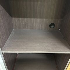 ジモティ来店特価!!　食器棚　ダークブラウン　　J-2501155の画像