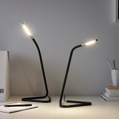 IKEA LEDワークランプ ブラック・シルバー　