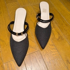 未使用新品 - ブロックヒールスライド
