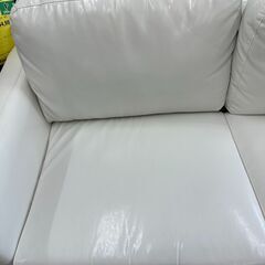 ジモティ来店特価!!　2人がけソファー　　ホワイト　　J-2501164の画像
