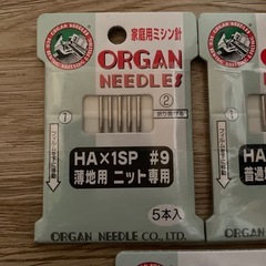 家庭用ミシン針　の画像