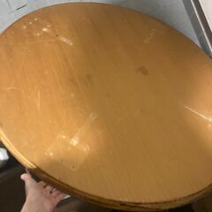 【DIY好きな方へ】円形の天板　塗装・汚れありの画像
