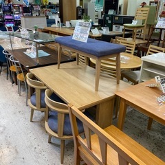 【愛品館 江戸川店】ベンチダイニングテーブル4点セット tac Interior（タックインテリア）の画像