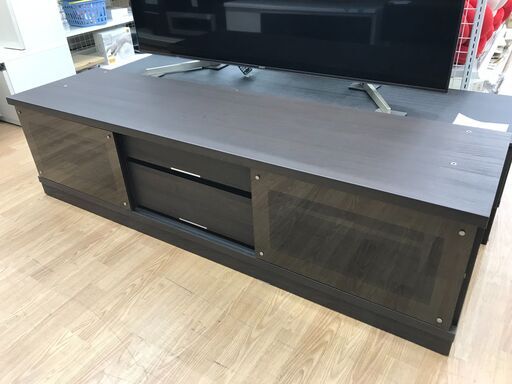 ★ジモティ割あり★  TVボード ダークブラウン H46×W170×D45 クリーニング済み KJ7972