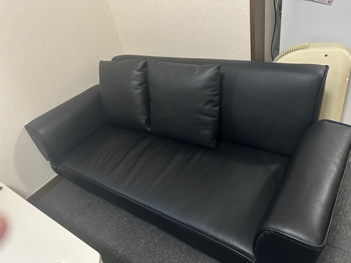 LOWYA 2人用のソファ LOWYA 2人掛けソファー ブルー ファブリック