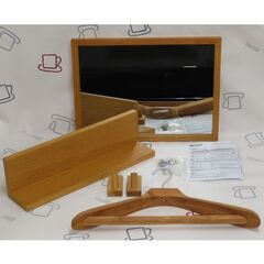 ♪無印良品 壁に付けられる 家具ミラー／家具棚／家具フック／ハンガー♪