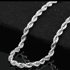 ≒j→→→m17-30/★銀の鎖ツイストヘビーパンク太編みプラチナ仕上925シルバーブレスレット誕生日プレゼント旅行初春連休ギフト国内発送の画像