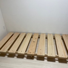 【新規問い合わせ停止中】檜のローベッド　シングルサイズ