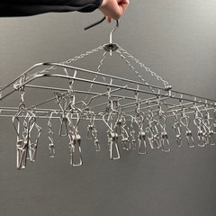 ステンレス　洗濯物干しの画像