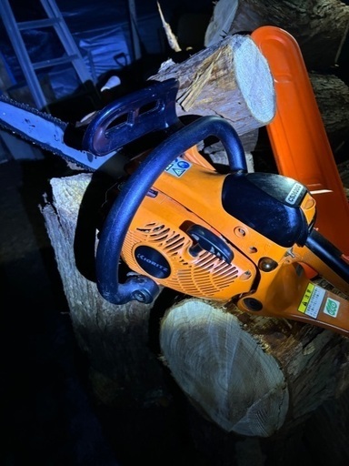 良好。エンジンチェーンソー400mm現状。