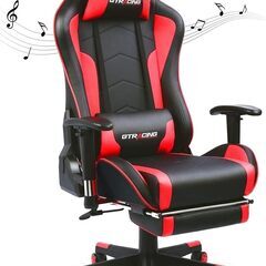 GTRacing ゲーミングチェア　スピーカ付き　オフィスチェア...