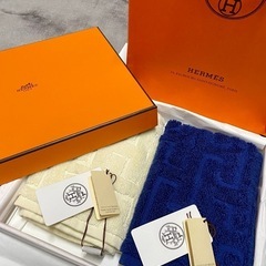 エルメス　HERMES ハンドタオル　ハンカチ2点セット