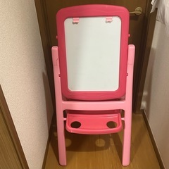 【中古品】ピンク 黒板 ホワイトボード マグネット付きの画像