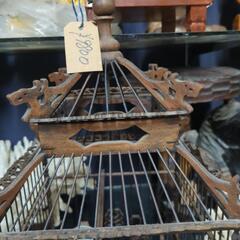 😺アンティーク　鳥小屋の画像