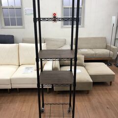スチールラック ラック 棚 4段 収納棚 約 幅44×奥行39×高さ164cm キャスター付き💳自社配送時🌟代引き可💳※現金、クレジット、スマホ決済対応※の画像