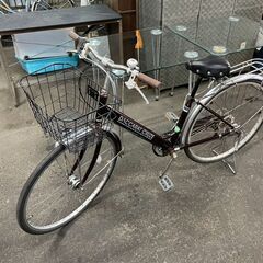 自転車　No.93　ブラウン　27インチ　6段切り替え　【リサイクルショップどりーむ荒田店】
