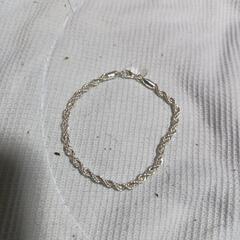 ≒j→→→m17-30/★銀の鎖ツイストヘビーパンク太編みプラチナ仕上925シルバーブレスレット誕生日プレゼント旅行初春連休ギフト国内発送の画像