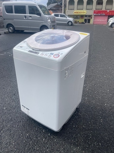 北九州市内配送無料　保証付き  ES-TX850-P 縦型洗濯乾燥機 ピンク系 [洗濯8.0kg /乾燥4.5kg /ヒーター乾燥 /