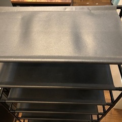 【フリーラック7段　ブラック】W57xD28xH123cm クリーニング済み【12801】の画像