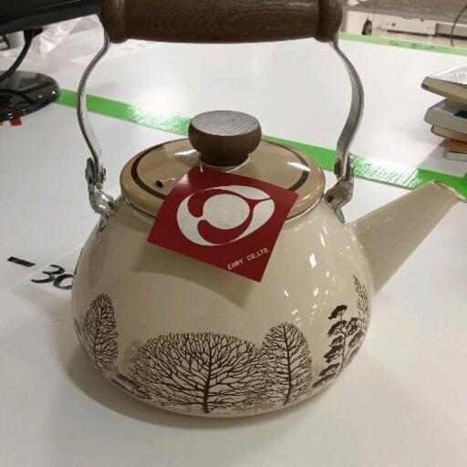 0128-142 【美品】エジリー　EJIRY ホーローケトル　昭和レトロ