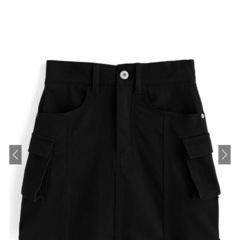 本日のみ値下げ！GRL 中町綾コラボ ミリタリーミニスカート ブラックの画像