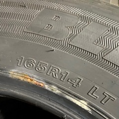 【新品】スタッドレスタイヤ　165R14 BS VL1 プロボックス　ADバンなどの画像