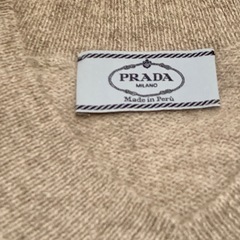 🔴 PRADA ニット アルパカ100% グレー プラダ セーター 46の画像
