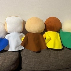 アンパンマン 50㎝ フレーベル館 抱き人形 ぬいぐるみ5体の画像