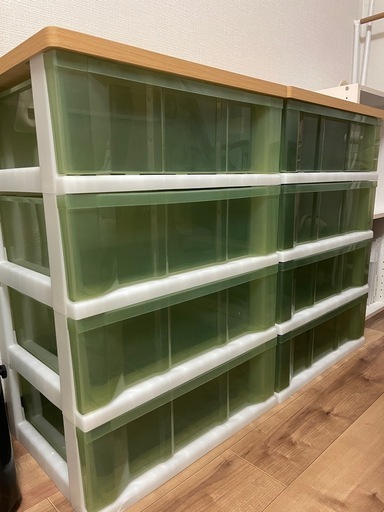 ※お譲り決まりました※ 　【２個セット】収納ケース/引き出し/プラスチック製品