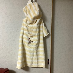 大型犬用　犬　バスローブ　マジックテープ　お風呂　シャンプー　タオル地　Lサイズの画像