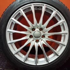 【BS BLIZZAK VRX2 245/45R19 98Q】スタッドレス【ユーロテック 19インチ 8J5HPCD112+43 】audi純正キャップ バリ溝 audi/A6等　(VTH112)の画像