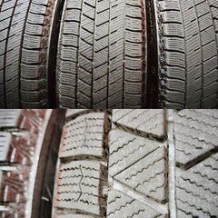 【BS BLIZZAK VRX3 185/60R15】スタッドレス【SIBILLA NEXT W5 15インチ 6J5HPCD100+40】21年製 バリ溝 170系シエンタ等　(VTG900)の画像